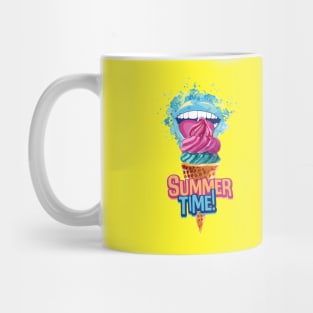 Summer Time Ice Cream Watercolour Mug